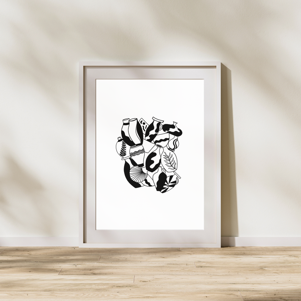 Print - Les vases en cascade
