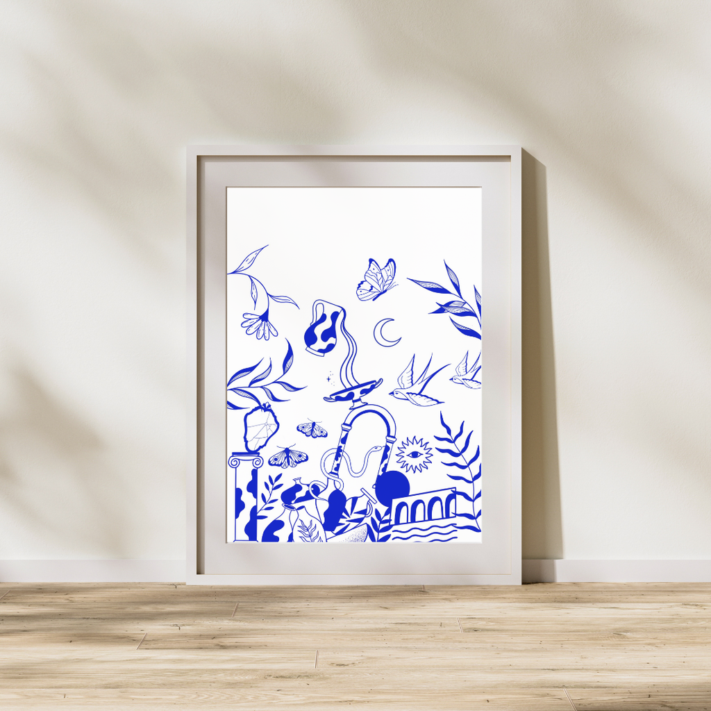 Print - Le monde bleu