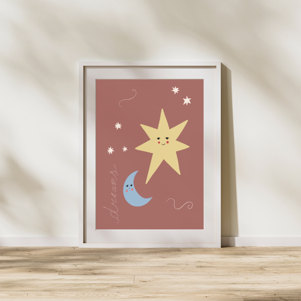 Print - Moon and Star