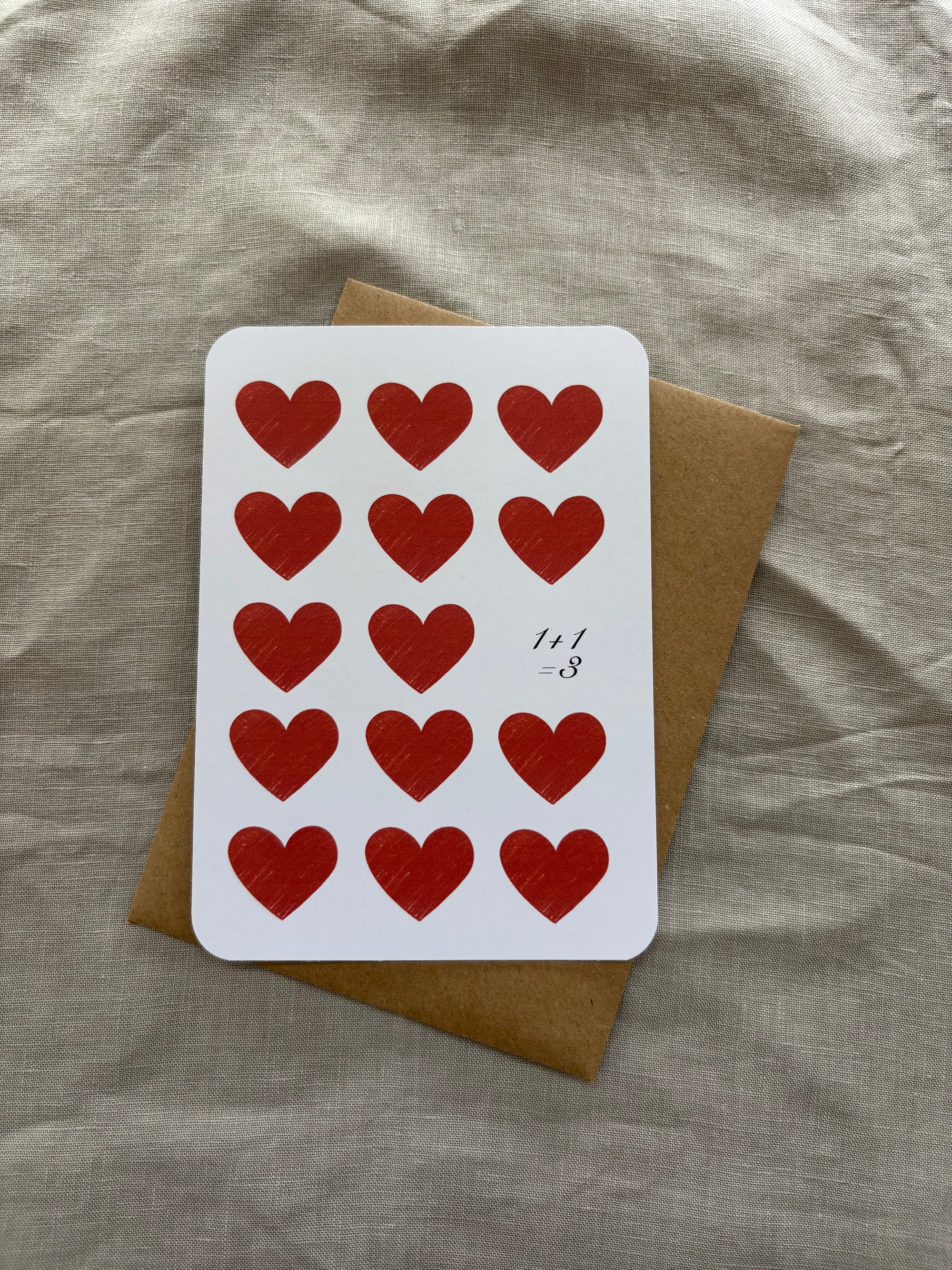 Carte à gratter personnalisable - Les petits coeurs