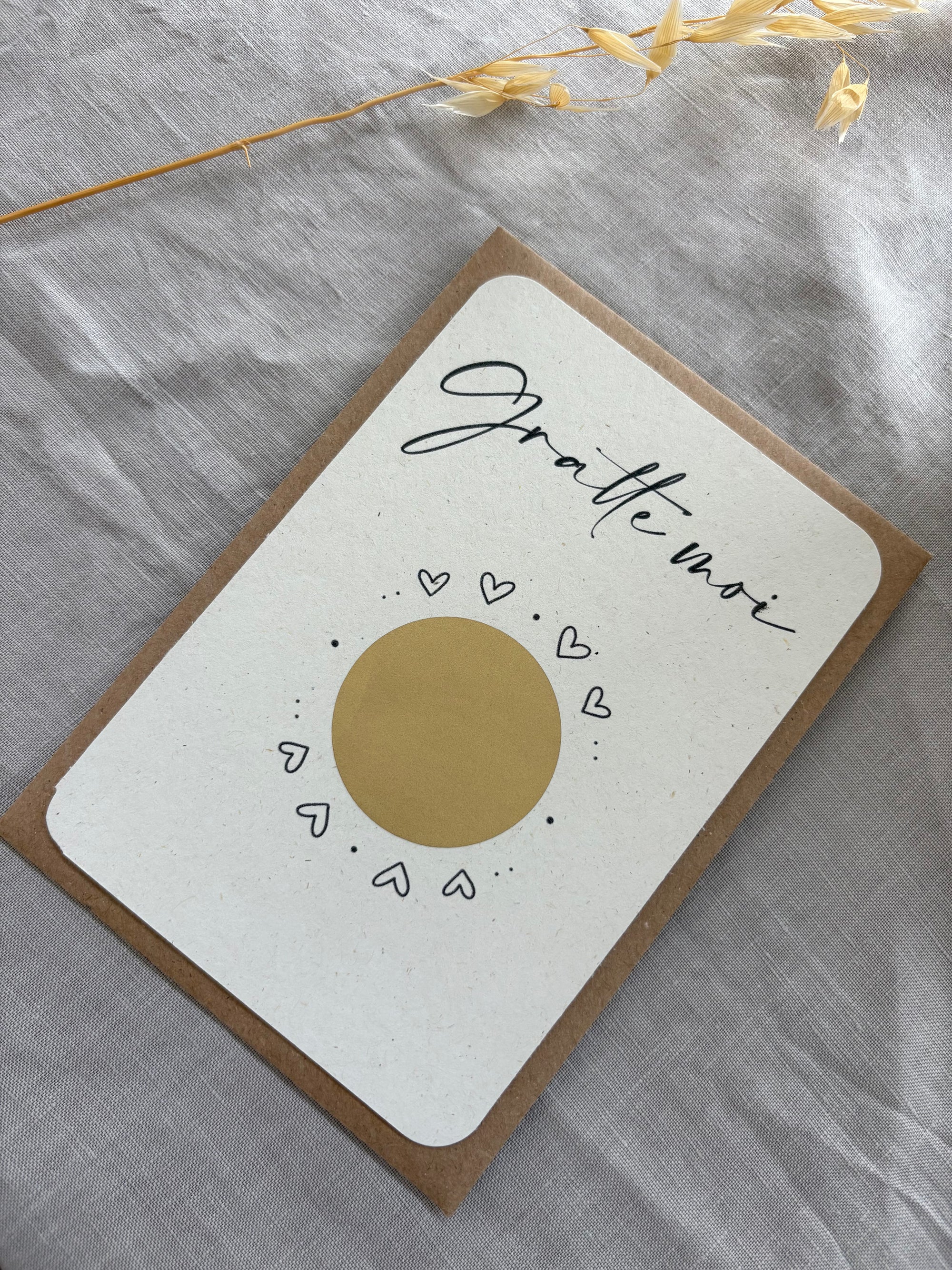 Carte à gratter personnalisable - Gratte moi