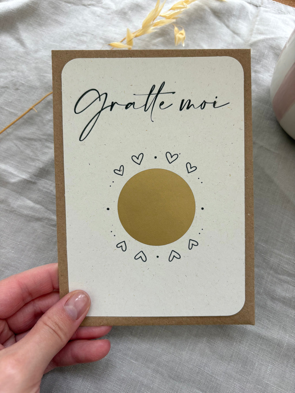 Carte à gratter personnalisable - Gratte moi