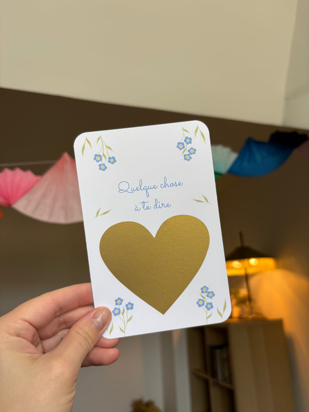 Carte à gratter personnalisable - Quelque chose à te dire